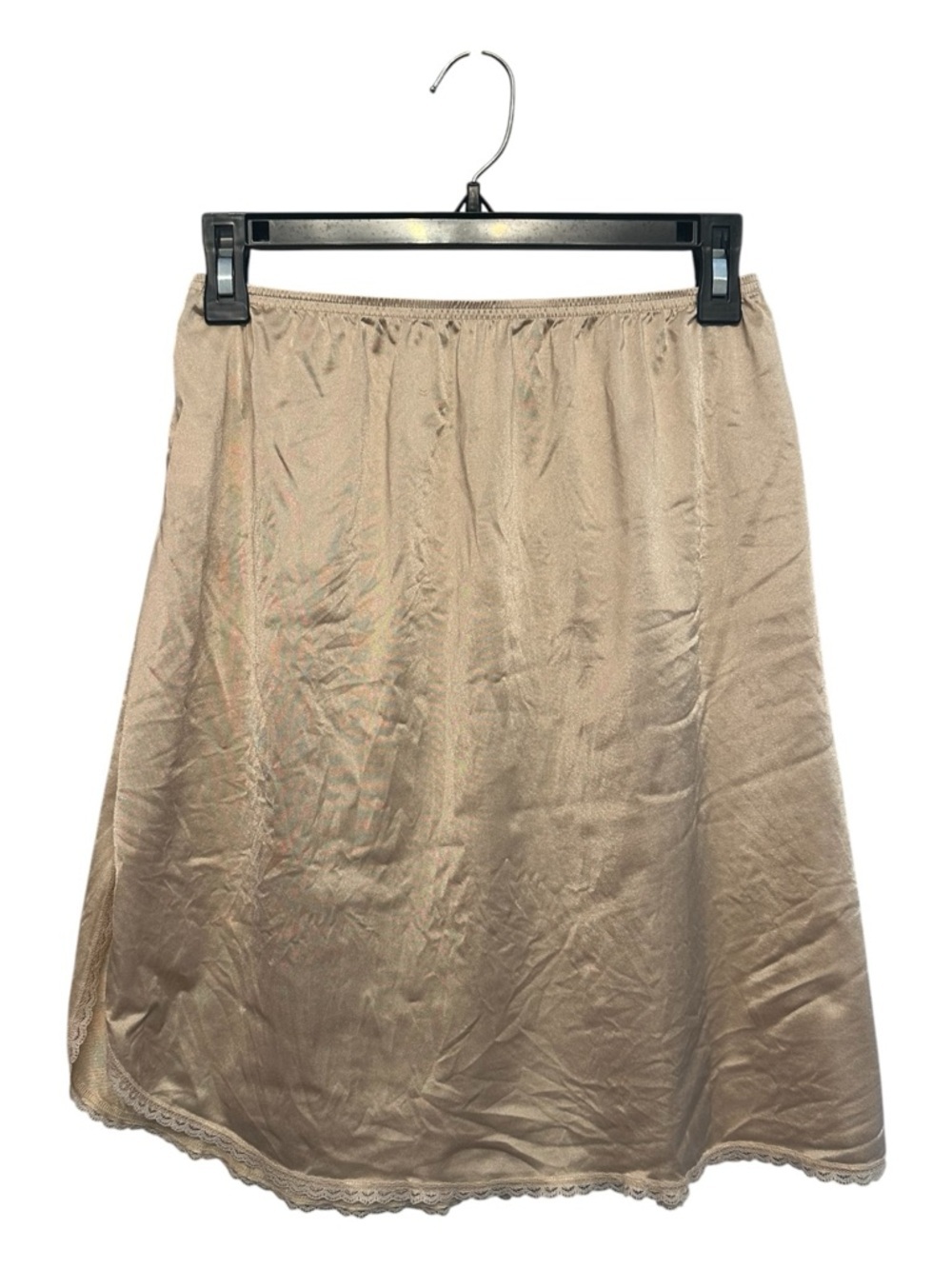 True Vintage Vanity Fair Beige 20” Half Slip with Lace Trim Size Medium - Picture 1 of 6